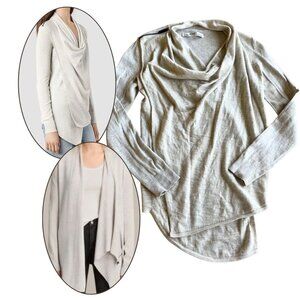 All Saints Drina Wool Cardigan Sweater Cream Beige Neutral Women's Size US 2